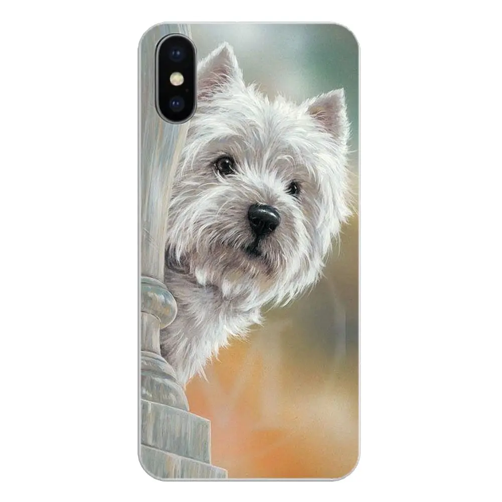 Силиконовый чехол для телефона iPod Touch iPhone 4 4S 5 5S 5C SE 6 6S 7 8 X XR XS Plus MAX I Love My Westie dog puppies