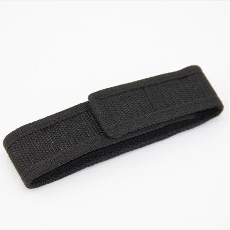 2 шт./лот Чехол держатель для фонарика из нейлона с фонариком и ремешком черного