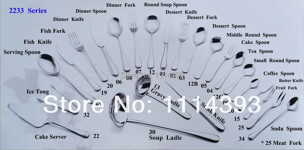 2233-04 Stainless steel Tea Spoon Mirror/ Flatware / Cutlery Coffee Tableware Dinnerware | Дом и сад