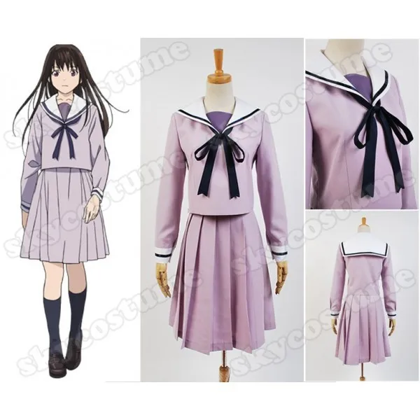 

Фэнтези манга норагами Hiyori Iki Косплей Костюм норагами бродячий Бог Hiyori Iki Сейлор женское платье для косплея
