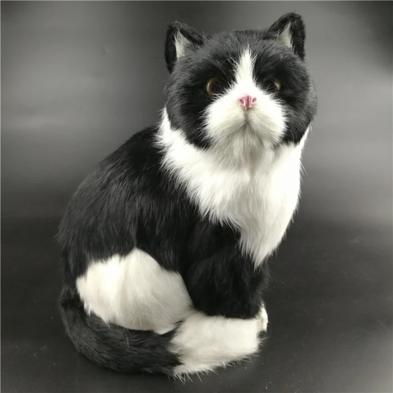 Имитация кота плюшевая игрушка животное Реалистичная кукла Кот украшение для