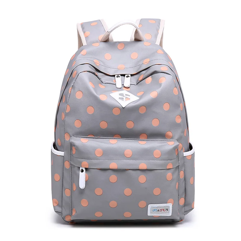 Лучший милый рюкзак в горошек высококачественные розовые милые рюкзаки школьные