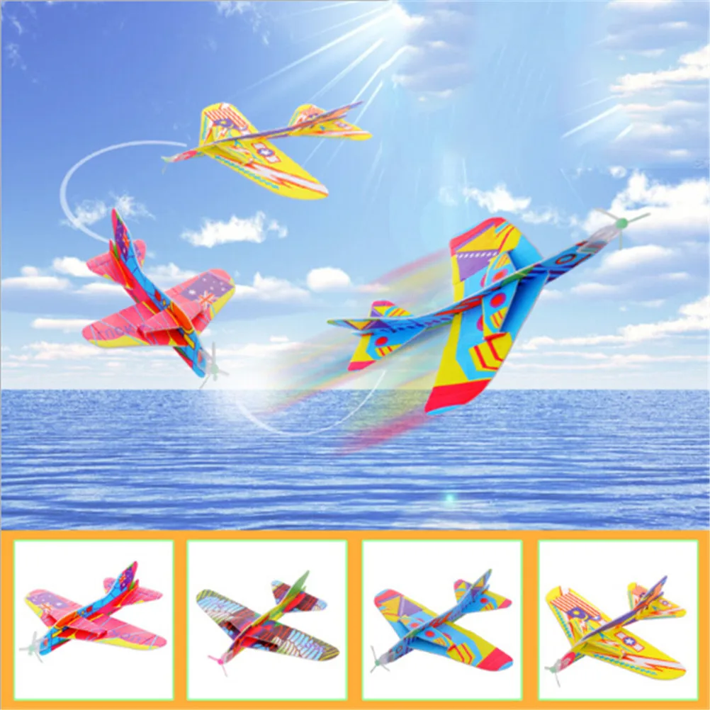 

1pcs DIY Hand Throw Flying Glider Planes Foam Airplane Party Bag Fillers Children Kids Toys Game DIY Model Gift Toys