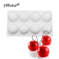 filbake round ball shape pillow silicone mold cake baking moulds pans dessert making for muffin brownie pudding and jello