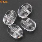 200XFishing прозрачные овальные серьги с двумя жемчужинами, дрель-кареты украшены прозрачными фианитами, жестркий прозрачный Бусины Ювелирные наборы из рыболовные приманки из Китая жесткие приманки Морская рыбалка