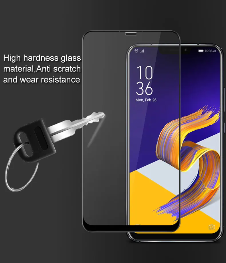 Imak полное покрытие экрана Pro+ версия закаленное стекло для Asus Zenfone 5 5z ZE620KL ZS620K Защитная пленка для экрана