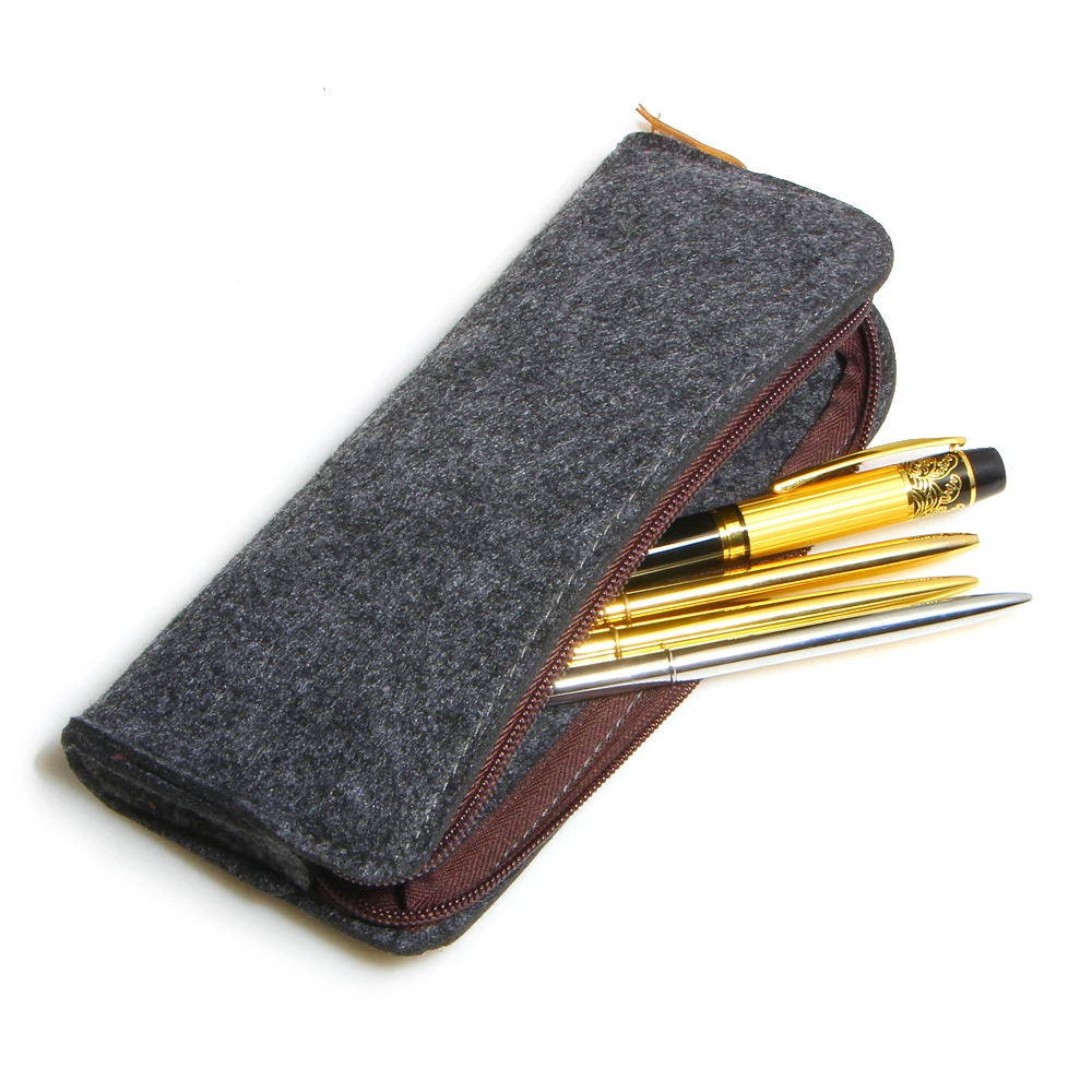 Модный креативный шерстяной войлочный футляр на молнии сумки для хранения