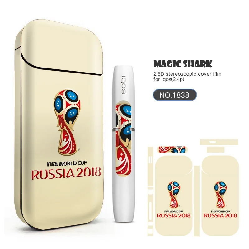 Magic Shark модный лист Сова орел череп ФИФА наклейка для IQOS 2 4 Plus чехол-пленка + p |