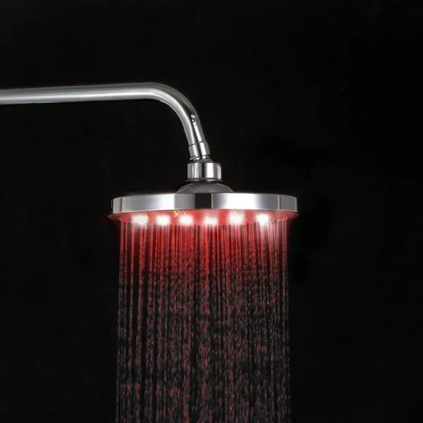 Ceiling/Wall Mounted Round Brand Chrome Multi-color LED Shower Faucet Head Water Power D16 | Обустройство дома