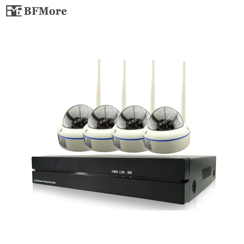 BFMore CCTV система SONY 1080P 4ch беспроводной комплект с 8ch NVR Крытый ИК ночного видения IP