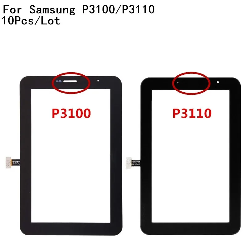10 шт./лот Новинка 7 0 &quotдля Samsung Galaxy Tab 2 P3100 P3110 сенсорный экран дигитайзер сенсор