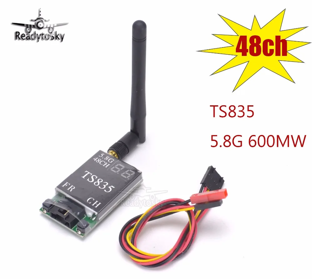 TS835 FPV 5 8G 600 MW 48CH (2 6 S) беспроводной AV Передатчик лучше чем TS832|wireless av transmitter|av transmitterfpv