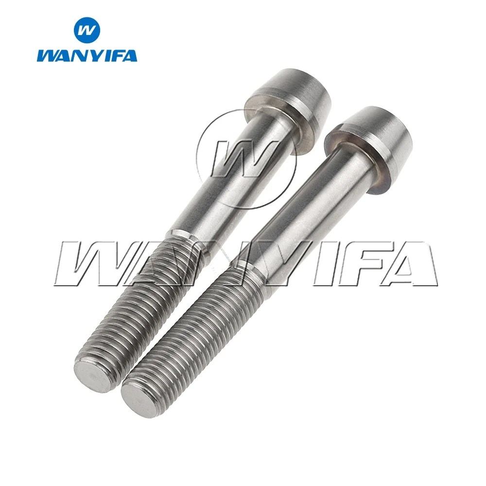 Wanifa 4 шт. M10x70mm 1 5 25 мм Шаг коническая головка Титан Ti Болт подходит суппорт Moun|ti
