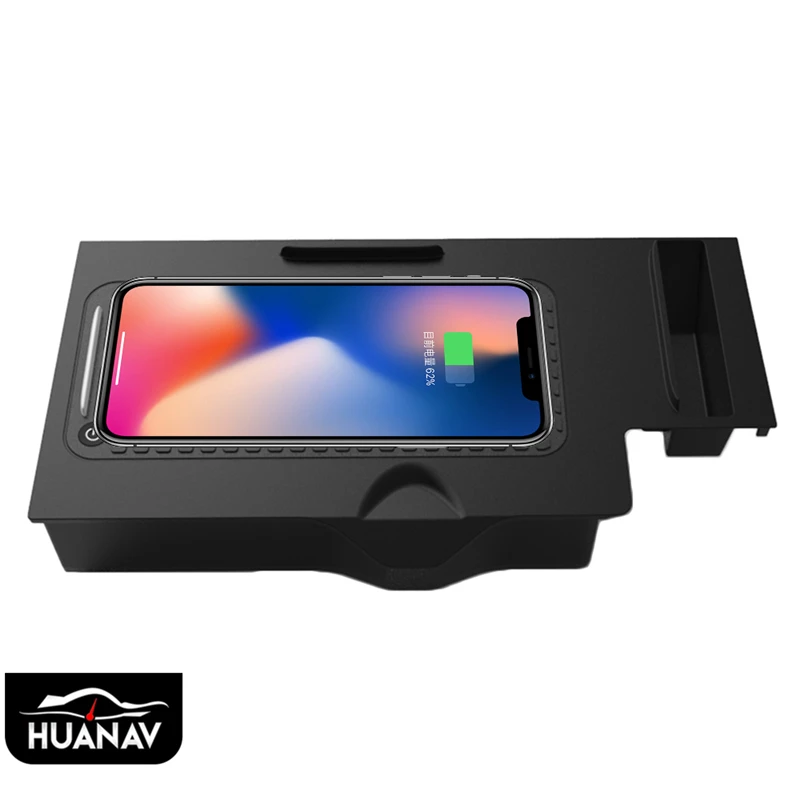 

QI Car Wireless Charger For BMW x3/x4 2018-2019 Intelligent Infrared Fast Wireless Charging Car Phone Holder for iphone Samsung
