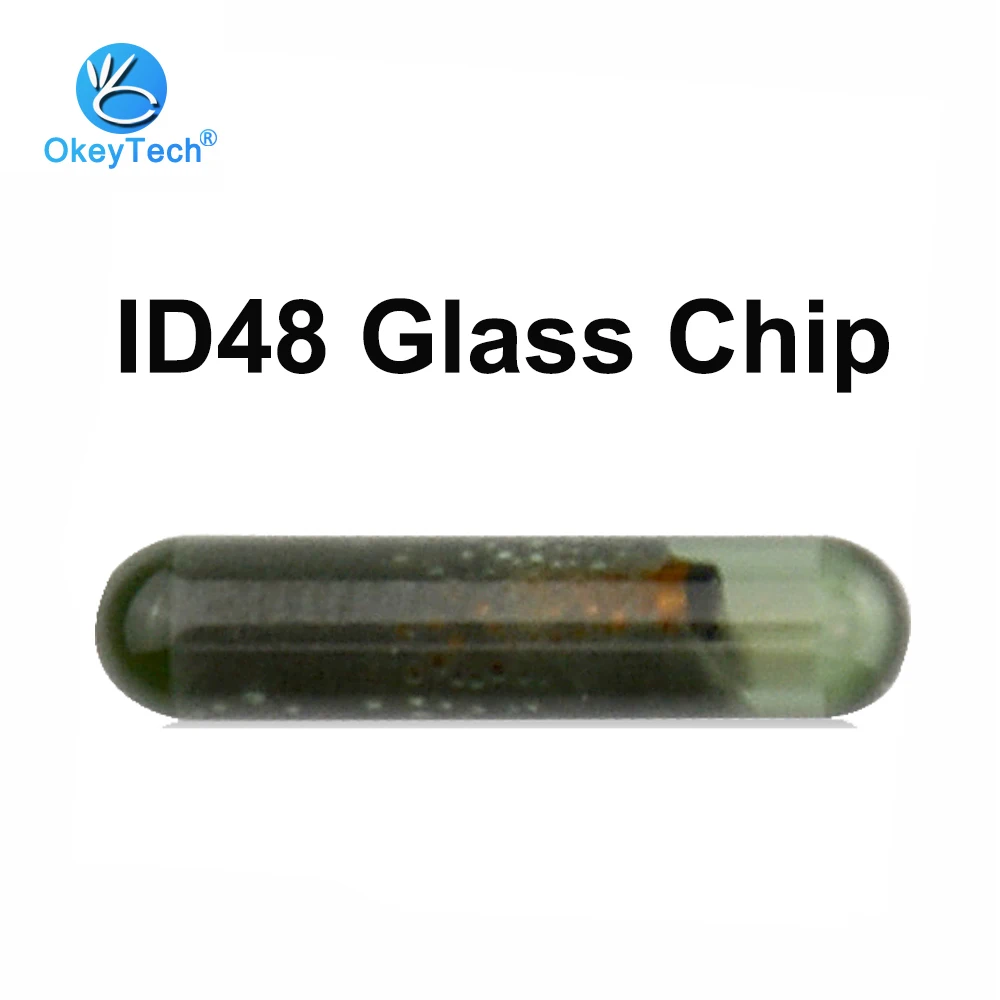 Оригинальный стеклянный чип OkeyTech ID48 Заготовка ключа замка зажигания автомобиля