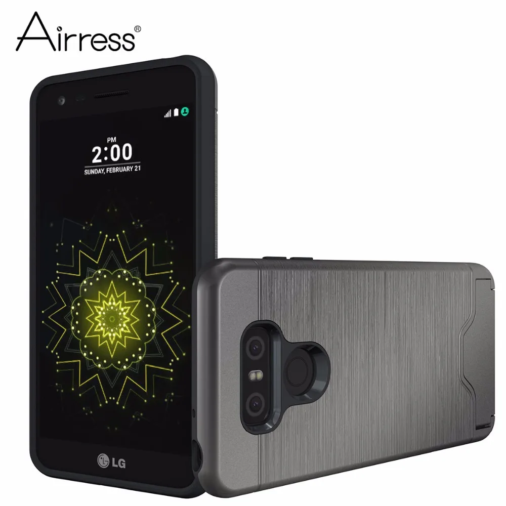 Airress для LG G6 Premium Dual слоев ТПУ щеткой защитник Телефон чехол H870 H871 H873 VS998 с карты