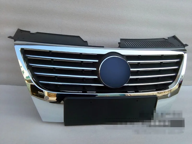 Front grille ABS оригинальная uthentic Автомобильная Передняя решетка Вокруг отделки гоночных грилей Накладка для Volkswagen Passat B6 2006-2012 стайлинга автомобилей - Цвет: Front grille
