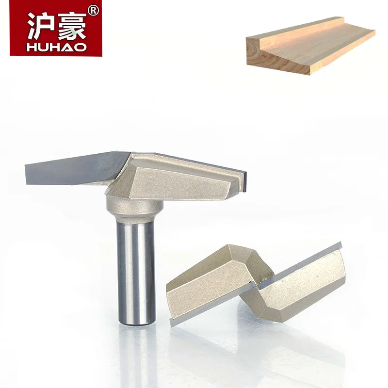 

HUHAO 1pc 1/2" Shank CNC Bit Woodworking Tools Two Flute Router Bits For Wood Cutting Professional Grade Door Router Tool