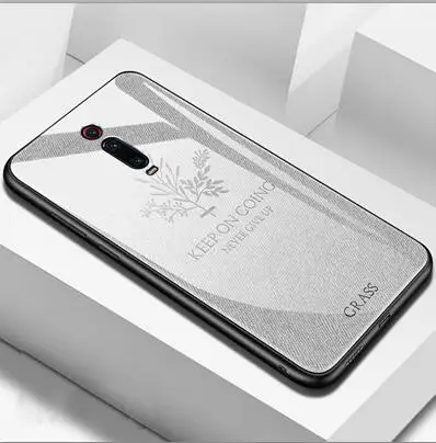 Чехол для Xiaomi mi 9 T Pro Deer Grass с узором из закаленного стекла, силиконовый Жесткий Чехол для задней панели, чехол для Xiaomi mi 9 T Pro - Цвет: Прозрачный