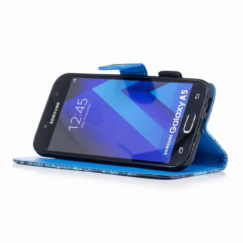 Для Coque Samsung Galaxy A5 2017 чехол роскошные кожаные для A520F случаях стенд держатель карты
