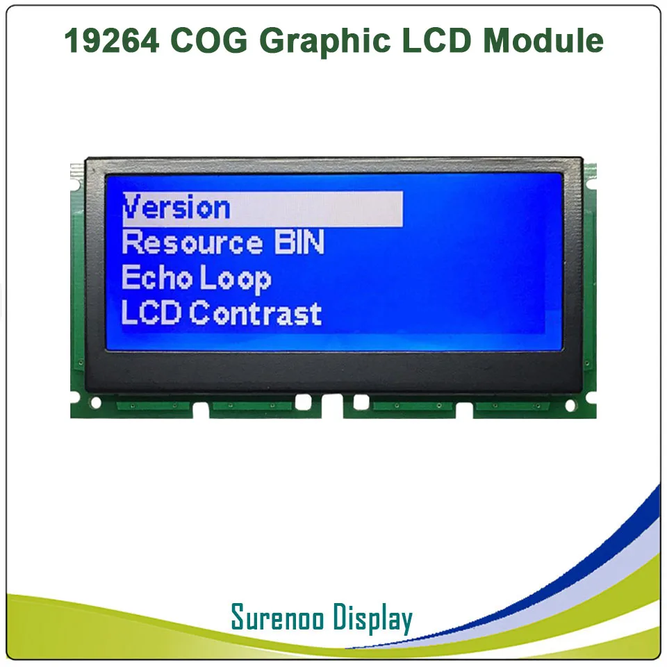 19264 192*64 Графический матричный COG lcd модуль дисплей экран Встроенный IST3020 контроллер синий lcd с белой подсветкой