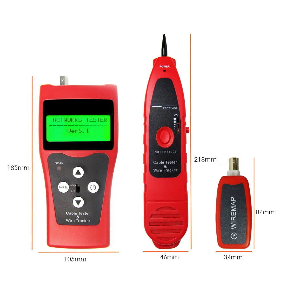 Многофункциональный цифровой тестер сетевого кабеля Ethernet LAN телефонный