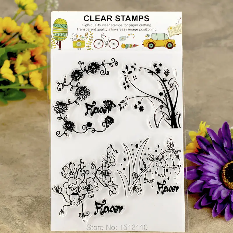 Цветок для скрапбукинга &quotсделай сам&quot карт фото учетной записи резиновые