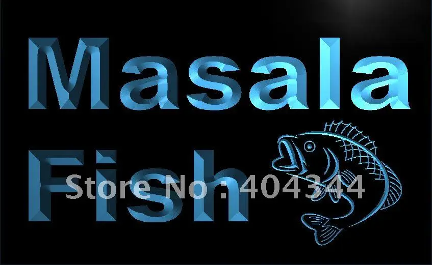 

LK702- Masala Fish Restaurant Seafood LED Neon Light Sign home decor crafts