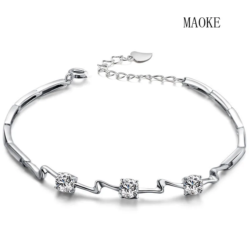 

Promotional S925 sterling sv inlaid 3A zircon hot provoked women's bracelet Fashion Jewelry for Women's Fashion Gifts