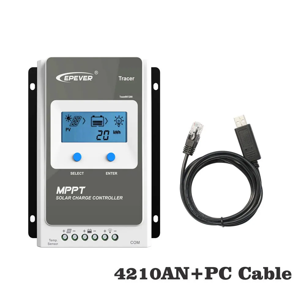 Tracer4210AN 40A MPPT заряд солнечной панели li Ion LiFePO4 аккумулятор 4210AN 4210A ПК с программным