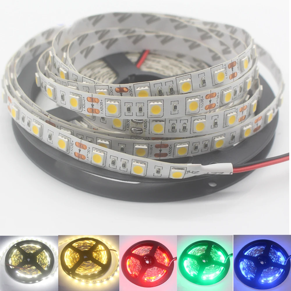Светодиодная лента 5050 RGB DC 12 В 5 м 300 светодиодов RGBW/WW светодиодный светильник с 3 А
