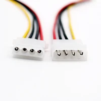 10pcs 50cm1 5ft ide 4 pin molex power male to ide 4 pin molex female jack extension adapter connector cable