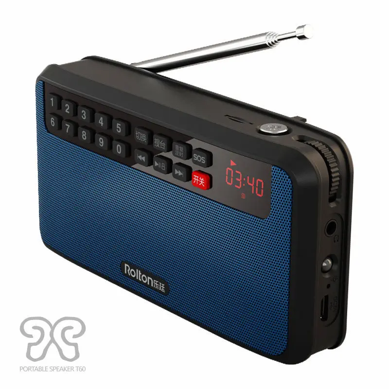 Портативный радиоприемник Ручной цифровой FM-динамик FM USB TF MP3-плеер стереоколонка