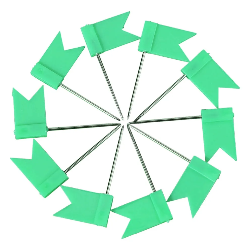 100 Флаг Форма карта штифты пробковая доска для рисования синий|pin push|pin drawingpin pin |