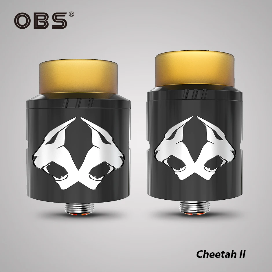Оригинальный OBS Cheetah II и мини RDA танк электронных сигарет ввиду капает распылителя