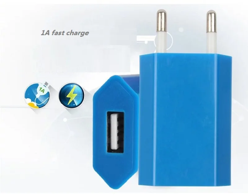 EU PlugTravel адаптер 5V 1A быстрое зарядное устройство для мобильного телефона