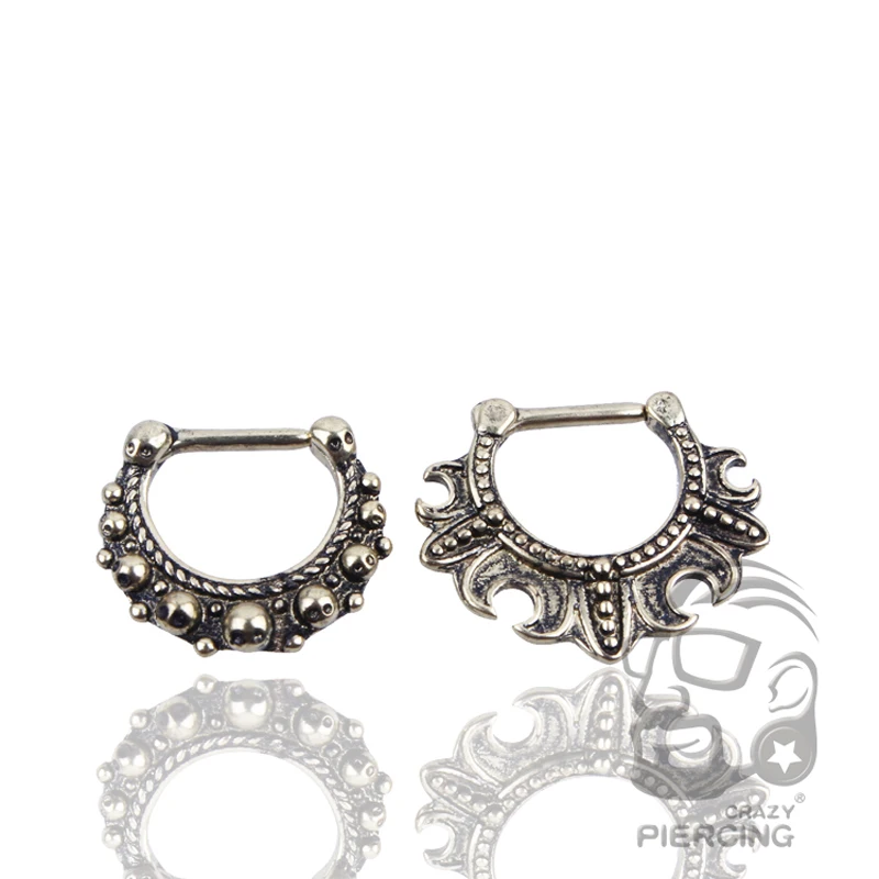 1 шт. перегородка пирсинг кликер Античная Бронза Медь 16 г ювелирные изделия Тело