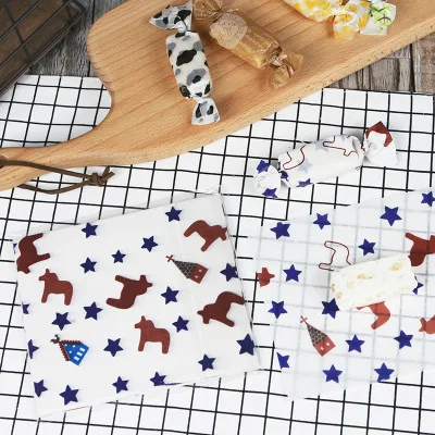 100 шт./компл. фантика выпечки Упаковка Nougat упаковочная Бумага для Рождества Одежда для свадьбы, дня рождения Вощеная Бумага сумки формы для выпечки - Цвет: H