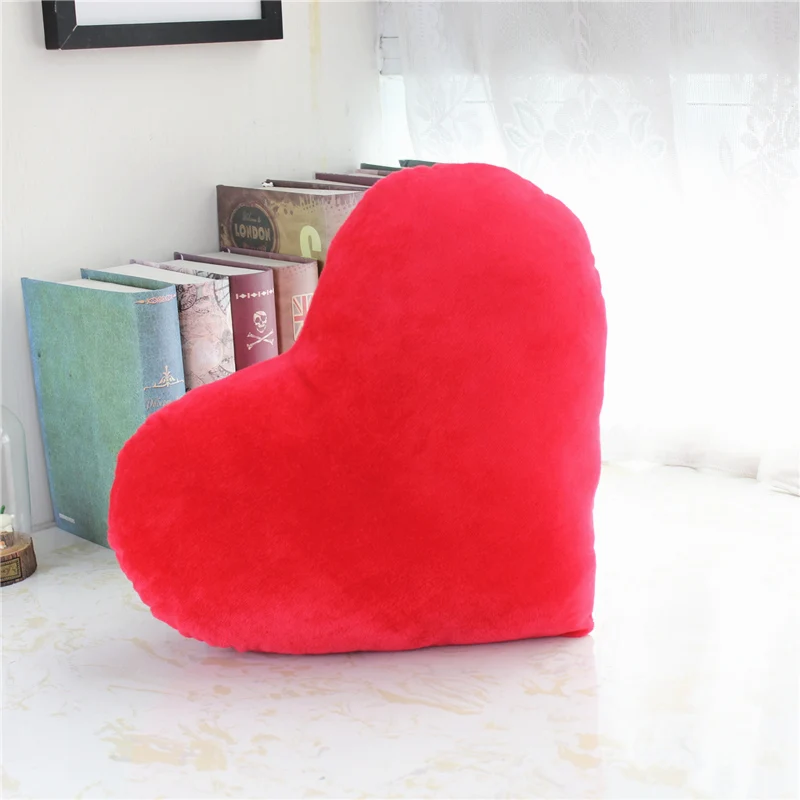 red Coussin Decoratif подушка в форме сердца декоративная подушка для детской комнаты подарок на день Святого Валентина Плюшевые Cojines Decorativos Para диван 40x30 см - Цвет: red