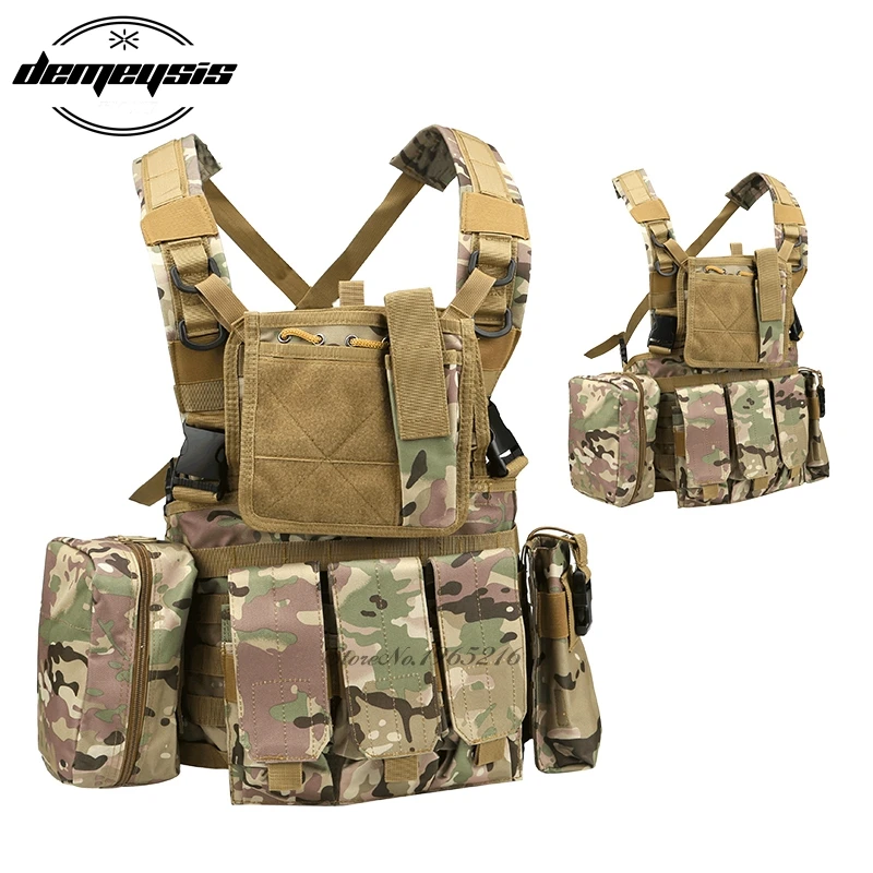Мультикам RRV тактический жилет нейлон Molle Камуфляжный жилет страйкбол тактическое снаряжение полиция Пейнтбол Wargame одежда бронежилет