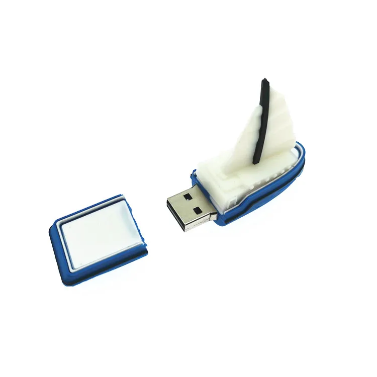 Новый USB-флеш-накопитель флэш-накопитель с парусником мультяшный пароход