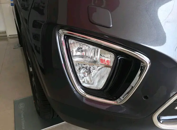 Для KIA SORENTO L 2015 2016 2017 ABS Хром Передняя и лампа заднего противотуманного фонаря