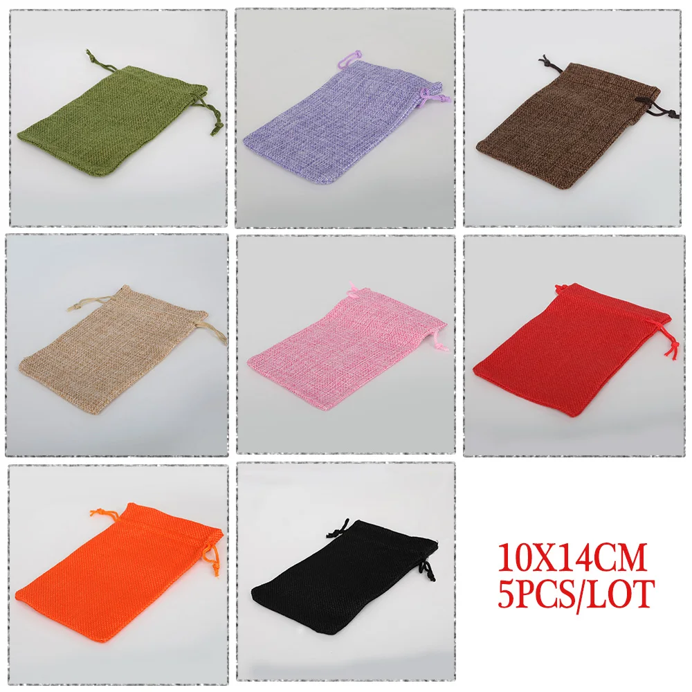 Льняные Подарочные мешки из хлопка 10 х1 4 см держатель для свадебных торжеств