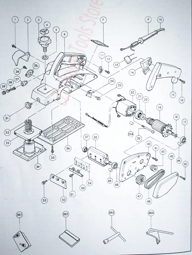 Replacement Housing Ass'y For MAKITA N1900B 156931-2 159681-8 1901 Portable Planer | Инструменты