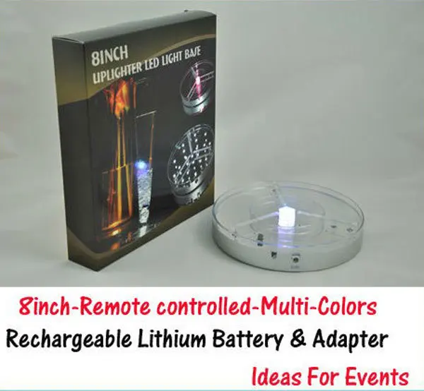 

Wedding Invitations Frozen free Shipping 8inch Rechargeable 3w Rgb Led Table Centerpieces Light for A Wedding Decoration 2units