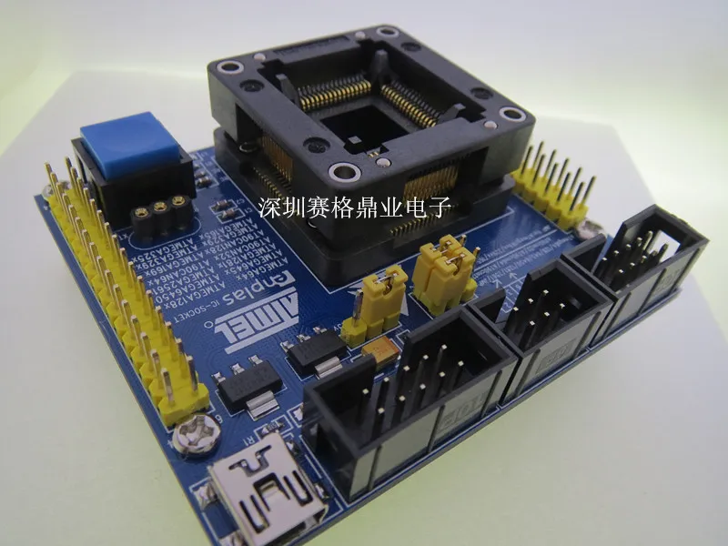 Оригинальное тестовое сиденье ATMEL IC ATmega329/mega165/mega326/mega164 зажигающий адаптер для
