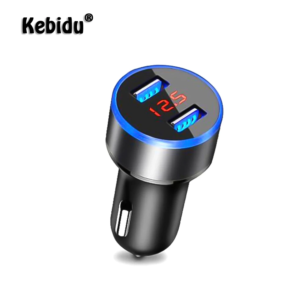 Автомобильное зарядное устройство Kebidu с двумя USB портами 5 В 3 4 А|Зарядные