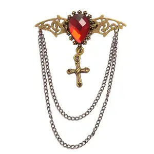 Винтажная брошь в стиле стимпанк, стиль викторианской готики, аксессуары для женщин и мужчин