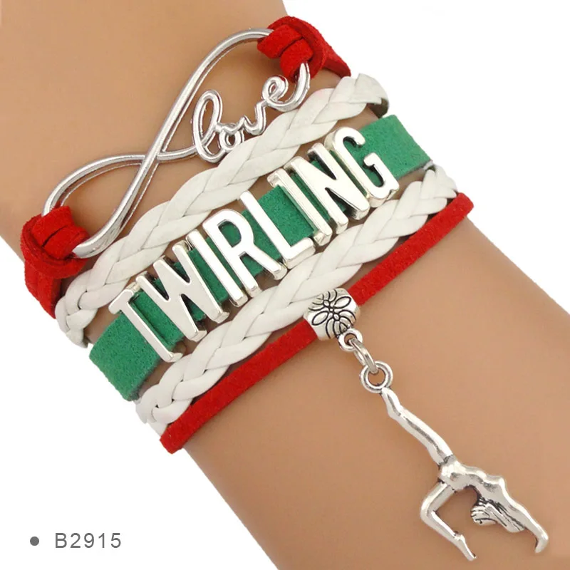 Женский браслет для балерины Infinity Love Twirling Majorette в подарок | Украшения и аксессуары