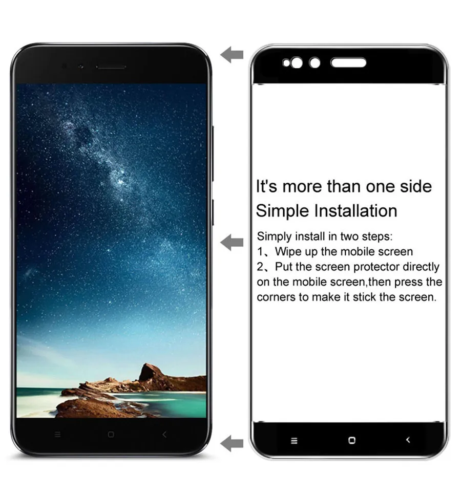Imak Оригинальное закаленное стекло для Xiaomi Mi A1 5X miA1 5 &quotПремиум полное покрытие